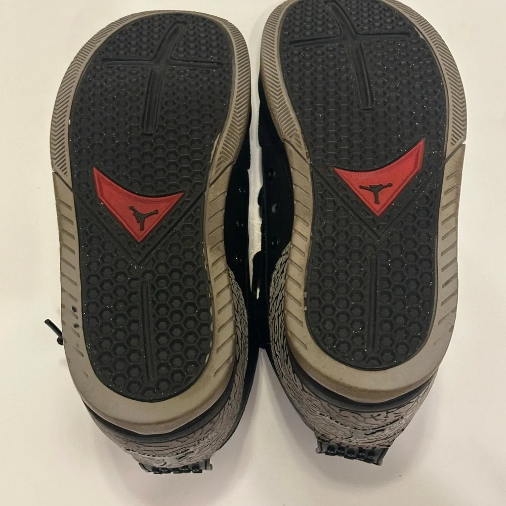 Jordan Black and Gray‎ Sneakers with Red Accents
